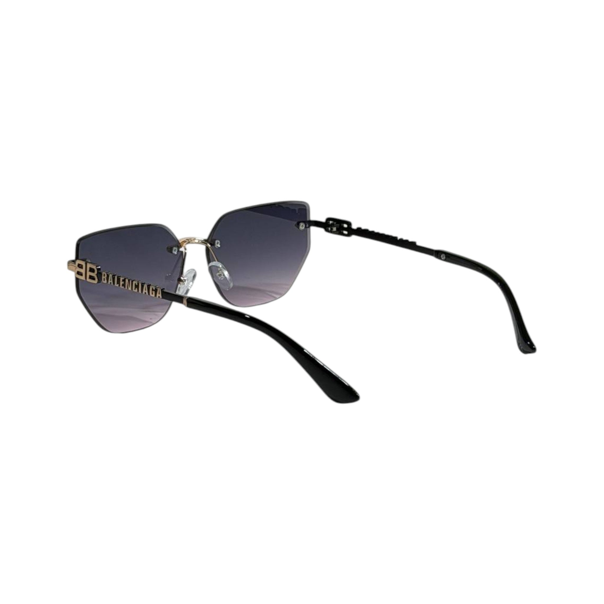✨ Balenciaga BB Rimless Gold Sunglasses | Luxury Geometric Edition 😎 - MASTERPIECE