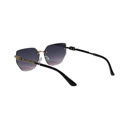 ✨ Balenciaga BB Rimless Gold Sunglasses | Luxury Geometric Edition 😎 - MASTERPIECE