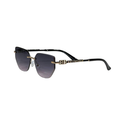 ✨ Balenciaga BB Rimless Gold Sunglasses | Luxury Geometric Edition 😎 - MASTERPIECE