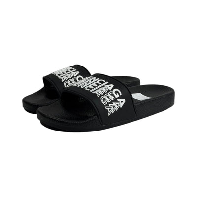 Balenciaga Black Logo Slides – Luxury Streetwear Comfort Sandals 🖤🔥 - MASTERPIECE