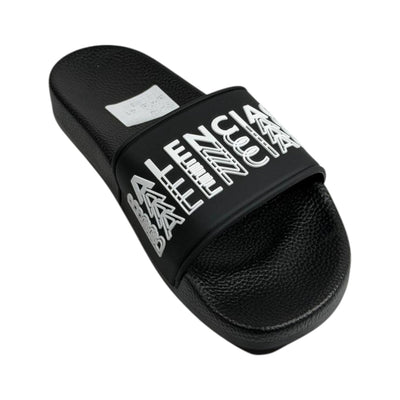 Balenciaga Black Logo Slides – Luxury Streetwear Comfort Sandals 🖤🔥 - MASTERPIECE