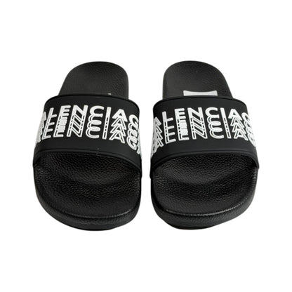 Balenciaga Black Logo Slides – Luxury Streetwear Comfort Sandals 🖤🔥 - MASTERPIECE