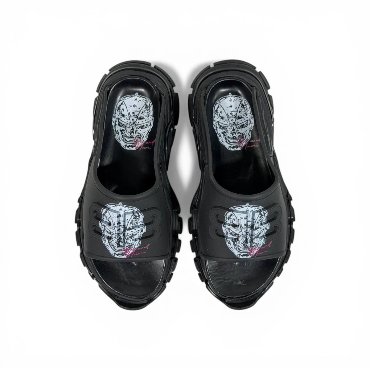 Balenciaga Black Minimal Chunky Slides – Luxury Streetwear Slippers ⚫✨ - MASTERPIECE