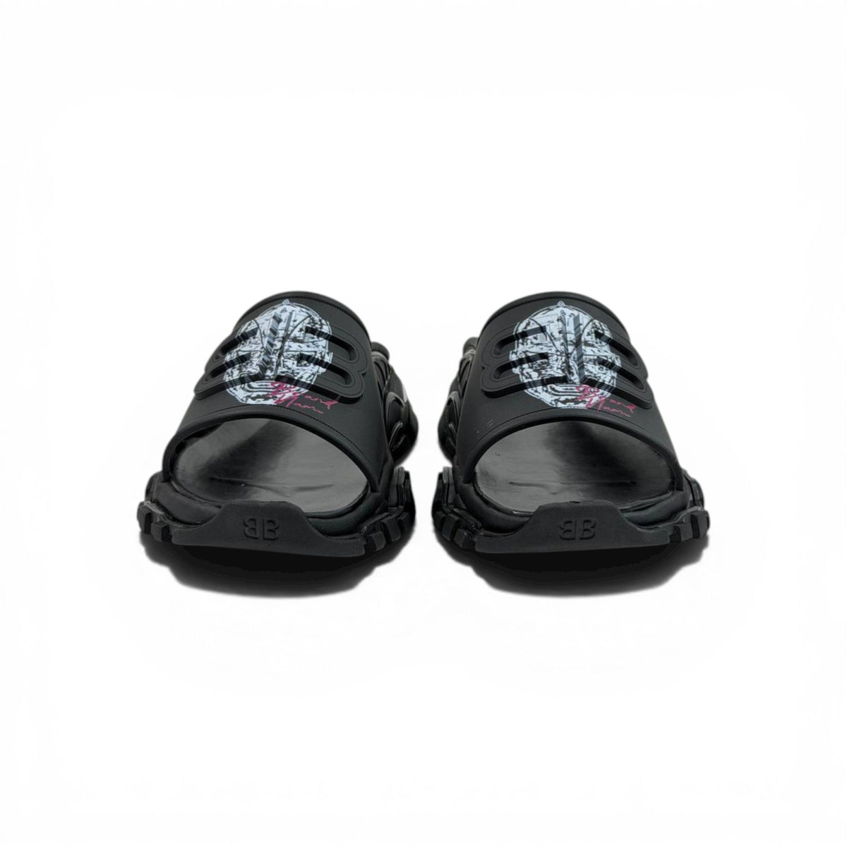 Balenciaga Black Minimal Chunky Slides – Luxury Streetwear Slippers ⚫✨ - MASTERPIECE