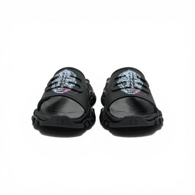 Balenciaga Black Minimal Chunky Slides – Luxury Streetwear Slippers ⚫✨ - MASTERPIECE