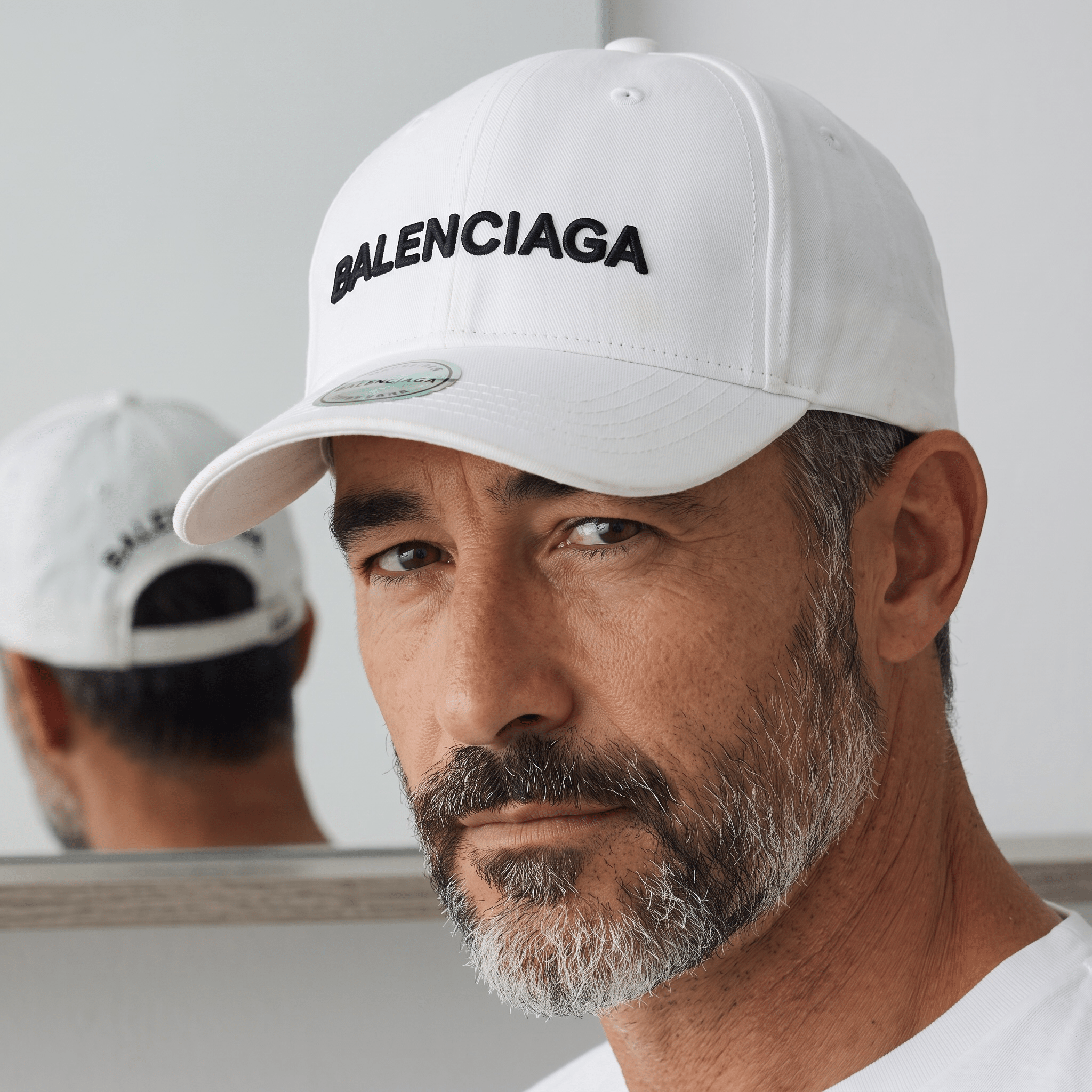 Balenciaga Embroidered Logo Baseball Cap – White - MASTERPIECE