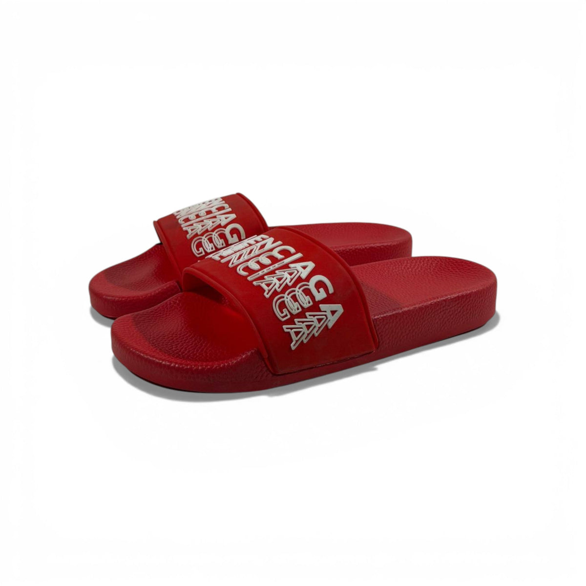 🔴 Balenciaga Logo Slides – Red Statement Edition ❤️✨ - MASTERPIECE