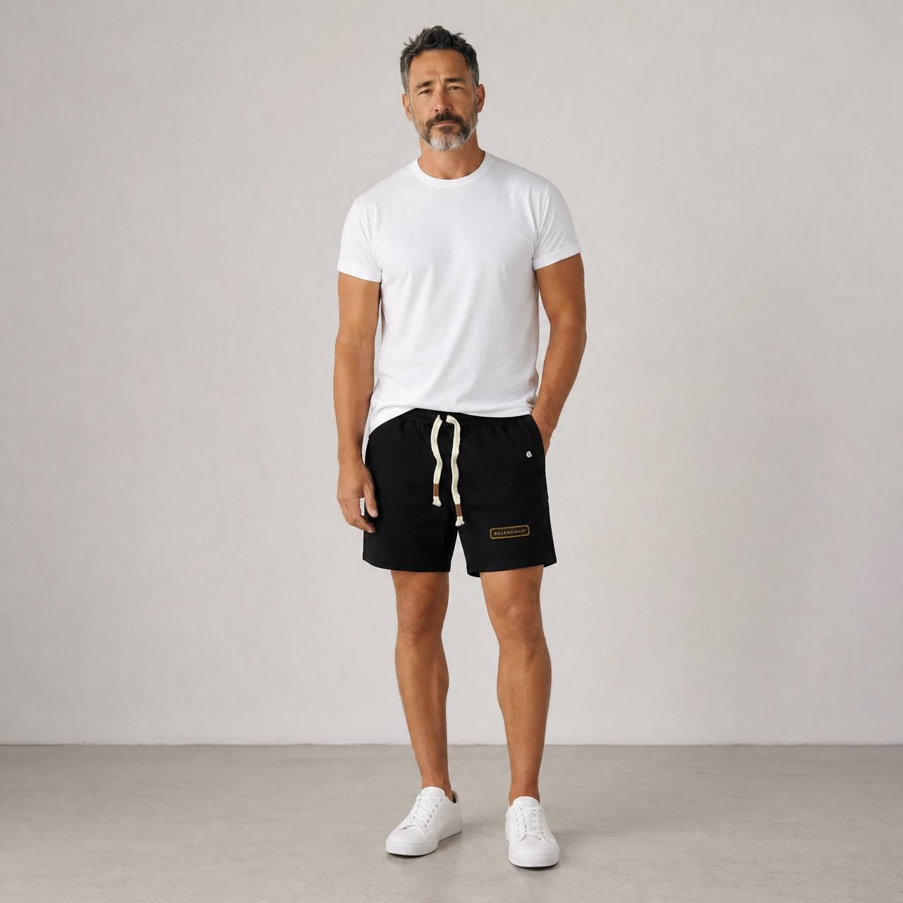 🔥 Balenciaga Luxury Logo Shorts – Premium Black Designer Streetwear - MASTERPIECE