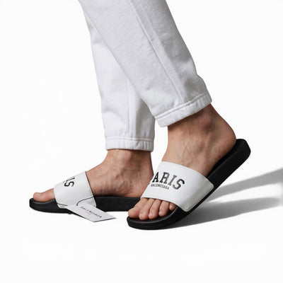Balenciaga Paris Black & White Slides – Iconic Luxury Summer Sandals 🖤🤍👡 - MASTERPIECE
