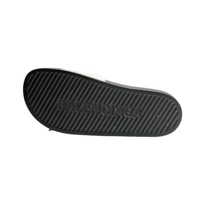 Balenciaga Paris Black & White Slides – Iconic Luxury Summer Sandals 🖤🤍👡 - MASTERPIECE