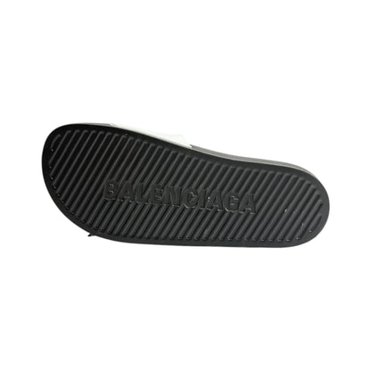 Balenciaga Paris Black & White Slides – Iconic Luxury Summer Sandals 🖤🤍👡 - MASTERPIECE