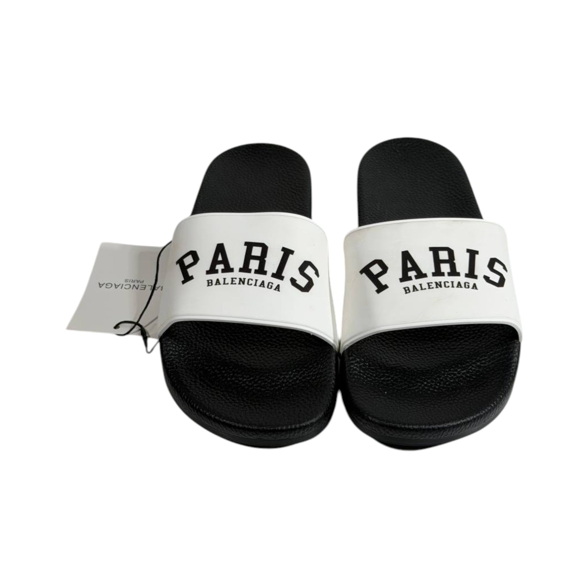 Balenciaga Paris Black & White Slides – Iconic Luxury Summer Sandals 🖤🤍👡 - MASTERPIECE