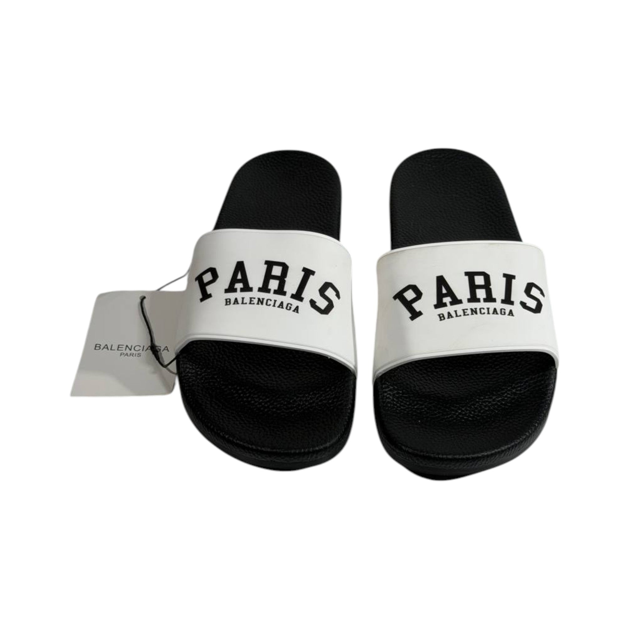 Balenciaga Paris Black & White Slides – Iconic Luxury Summer Sandals 🖤🤍👡 - MASTERPIECE