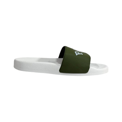 Balenciaga Paris Green Slides – Luxury Statement Summer Sandals 💚🤍👡 - MASTERPIECE