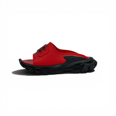 Balenciaga Red Chunky Slides – Minimal Streetwear Statement Slippers 🔴🔥 - MASTERPIECE