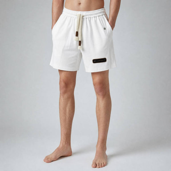👑 Balenciaga Signature Logo Shorts – Luxury White Edition