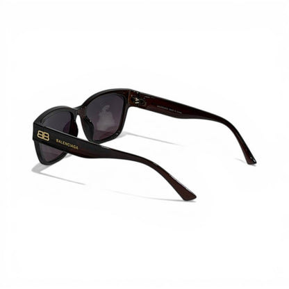 Balenciaga Signature Square Sunglasses 🖤✨ Luxury Oversized UV Protection Shades - MASTERPIECE