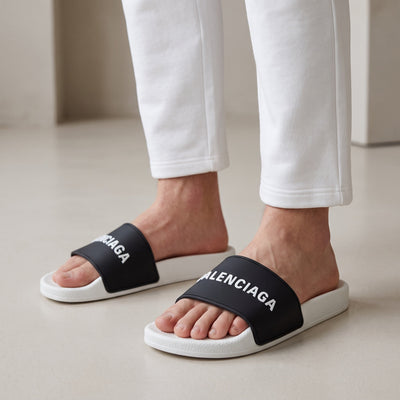 Balenciaga Slides – Black White 🖤🤍 - MASTERPIECE
