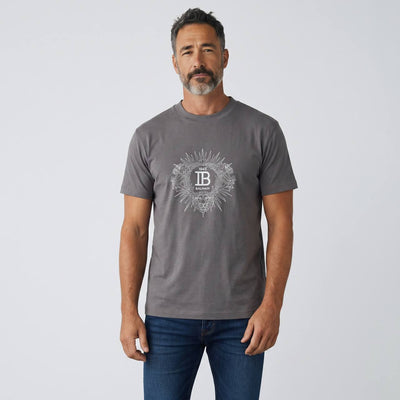 Balmain Crest Logo T-Shirt – Grey Edition ⚜️🩶 | Minimal Luxury Essential - MASTERPIECE