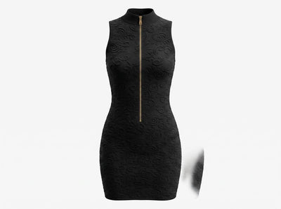 🖤 Balmain Gold Button Knit Mini Dress - MASTERPIECE