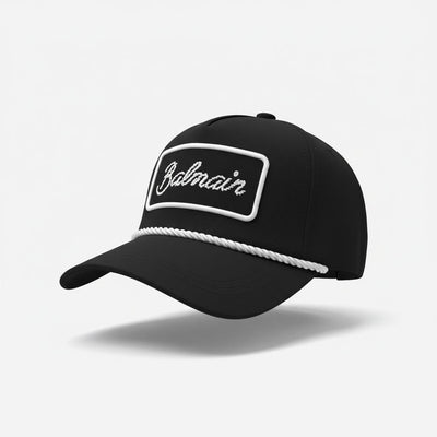 🖤 Balmain Logo Baseball Cap – Black Luxury Designer Hat - MASTERPIECE