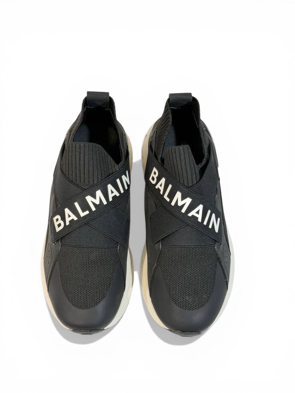 Balmain Logo Strap Sneakers 🖤⚡ | Bold Street Luxury - MASTERPIECE