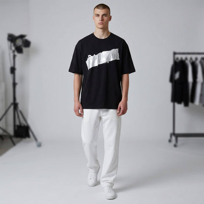Balmain Paris Oversized Logo T-Shirt – Midnight Black 🖤✨ - MASTERPIECE
