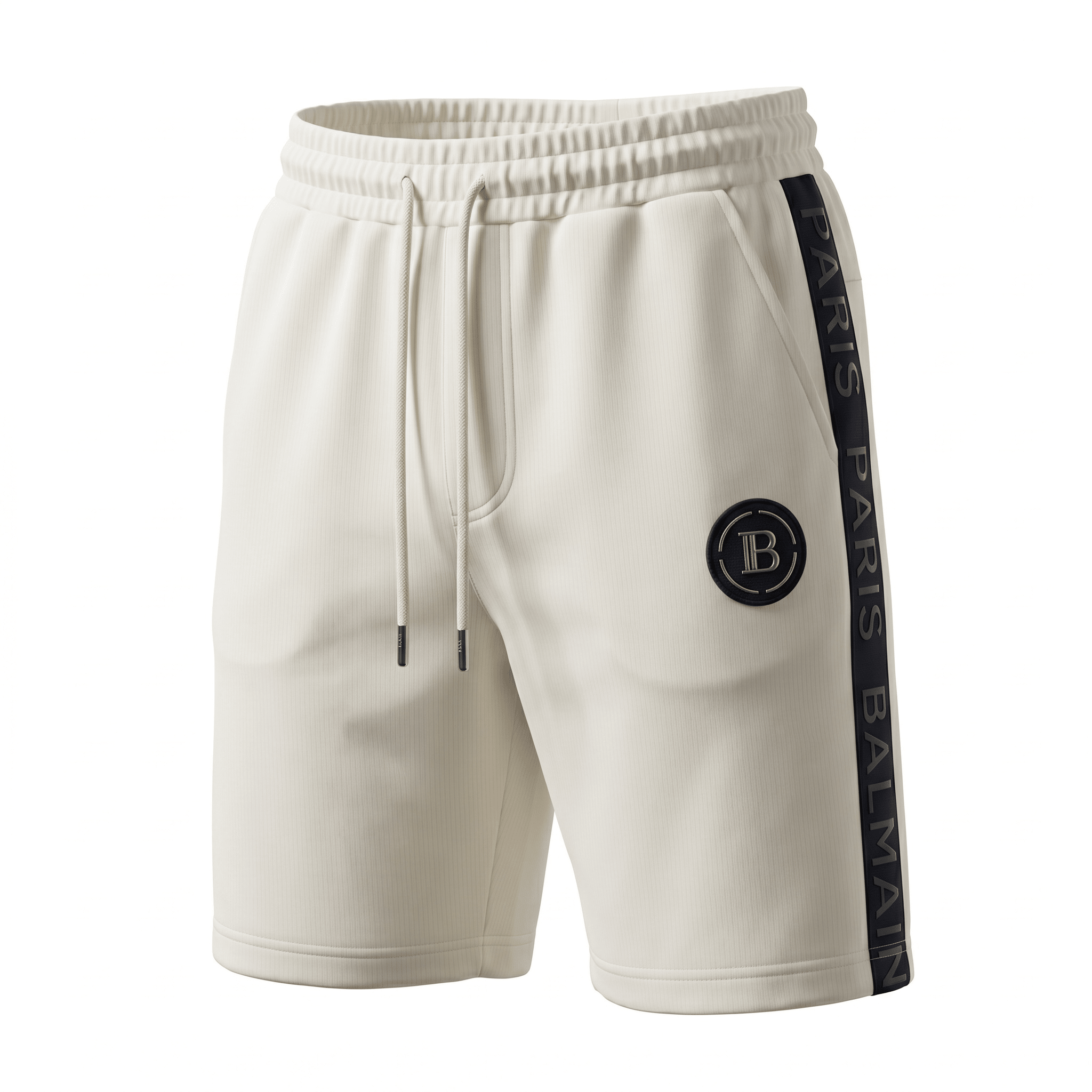 Balmain Paris White Luxury Shorts 🤍🖤 - MASTERPIECE