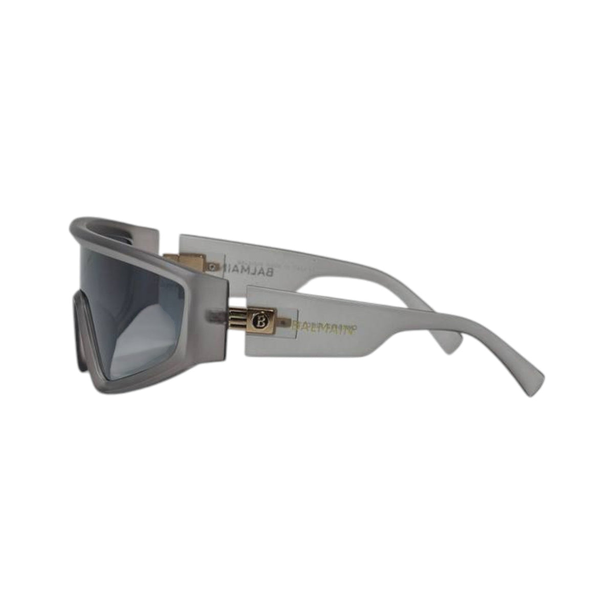 🕶️ Balmain Shield Visor Sunglasses – Smoke Grey Edition - MASTERPIECE