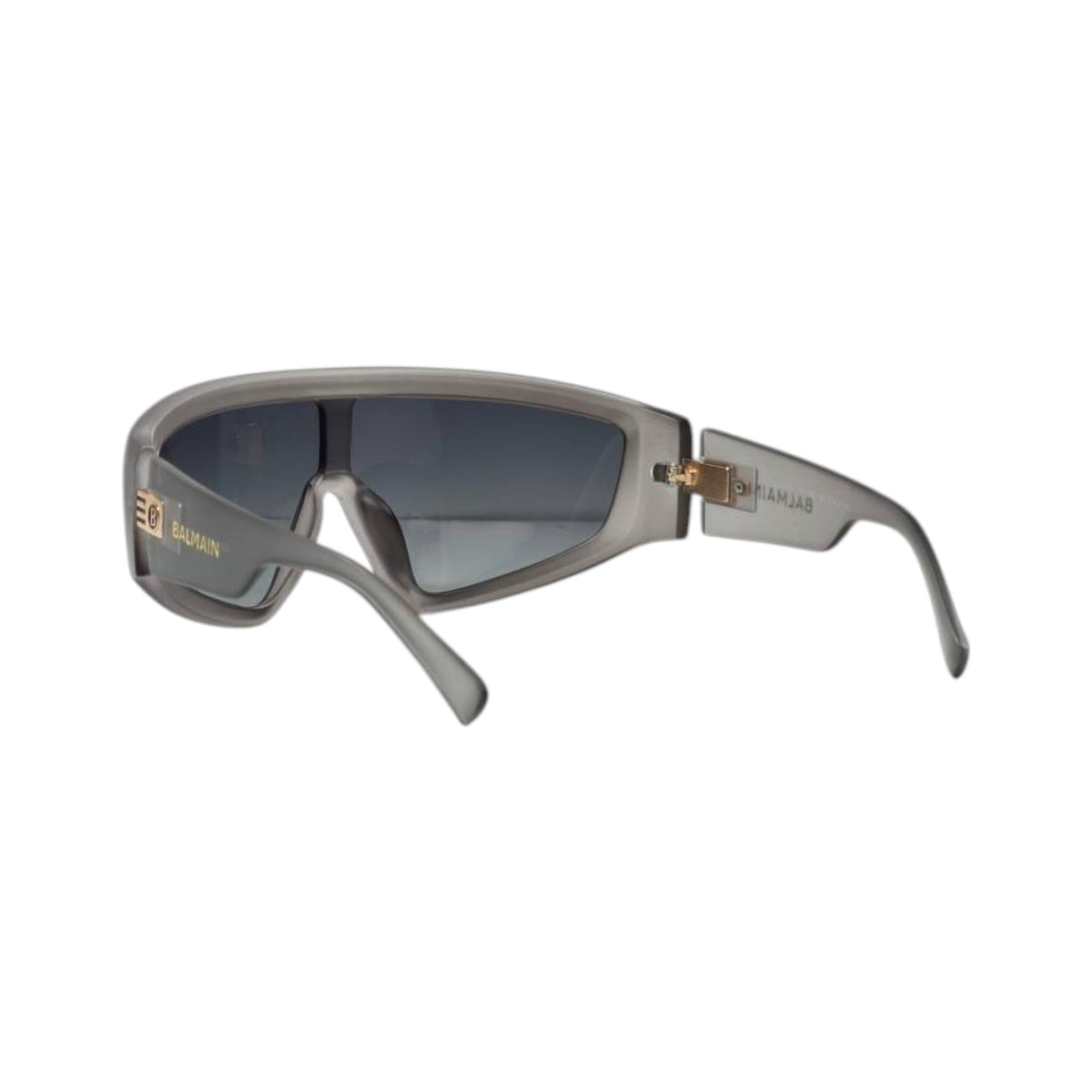 🕶️ Balmain Shield Visor Sunglasses – Smoke Grey Edition - MASTERPIECE