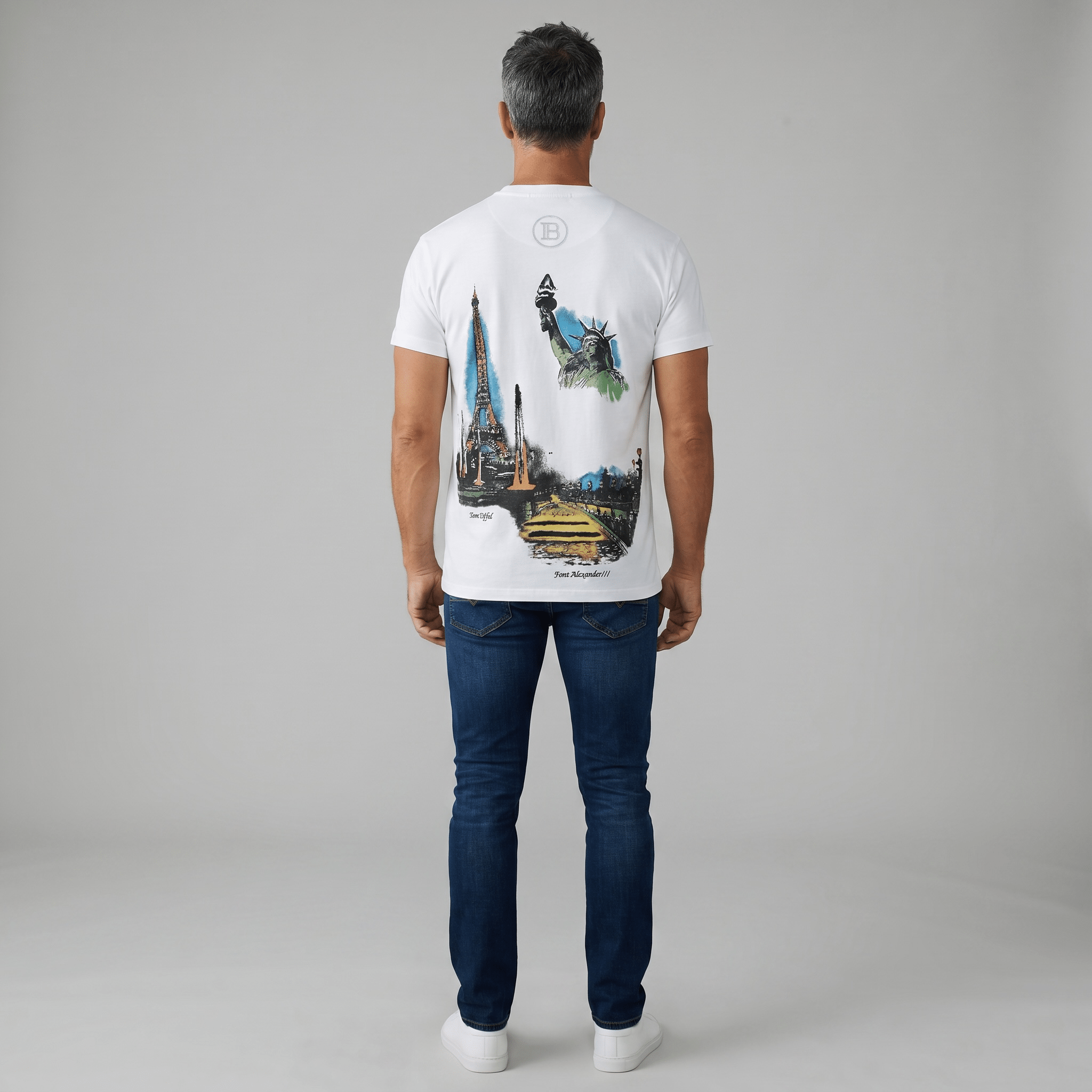 Balmain White Signature T-Shirt – Script Logo Edition 🤍✨ | Luxury Minimal Tee - MASTERPIECE