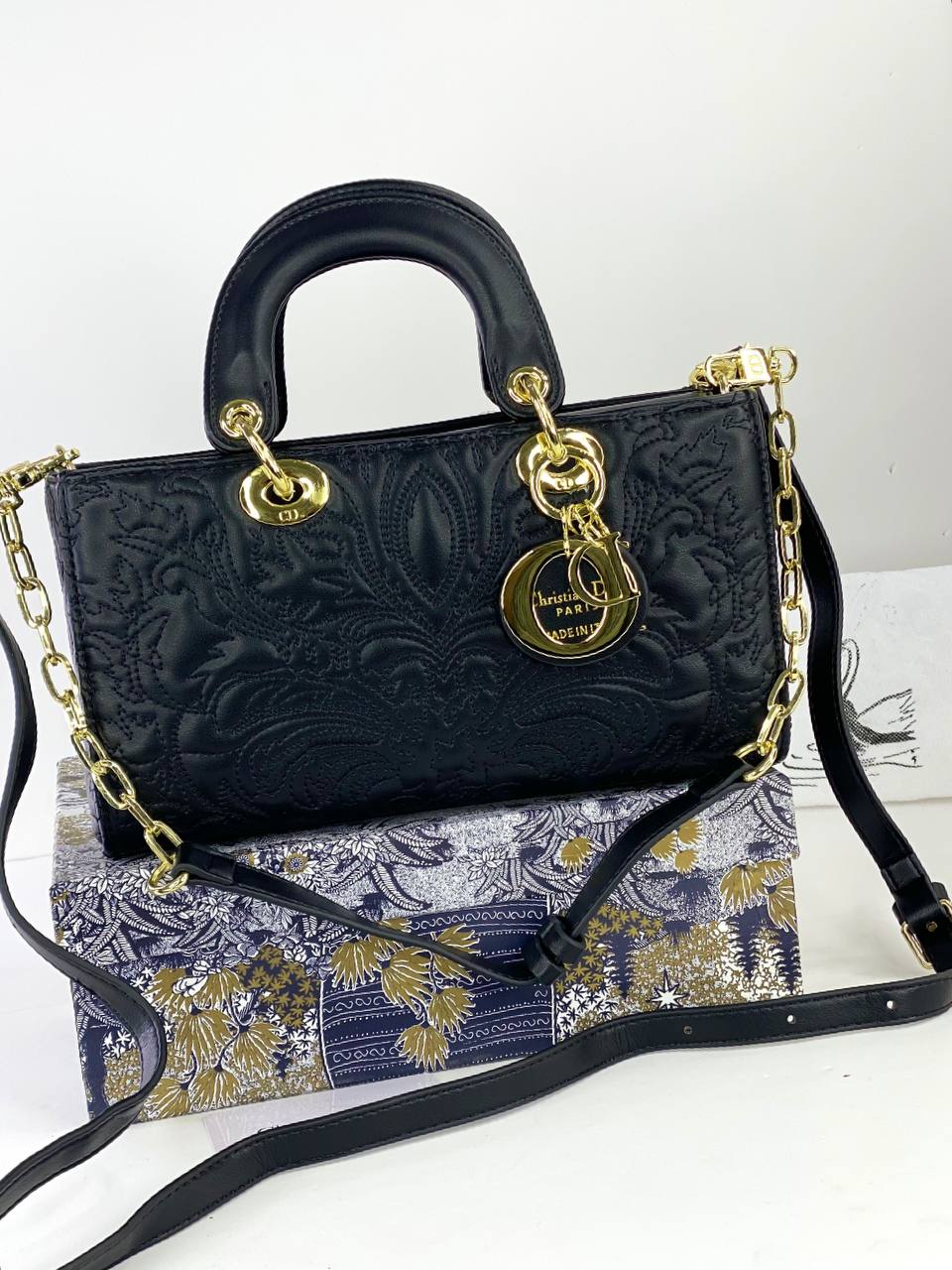 Dior Lady Dior Long Bag with Embroidered Details