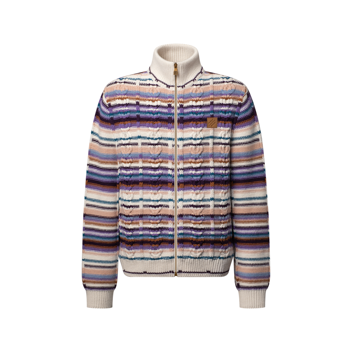 Louis vuittion Striped Zip Knit – Multi-color