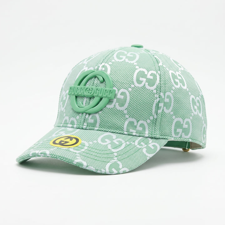 Gucci GG Baseball Cap – Mint Green Logo 🧢