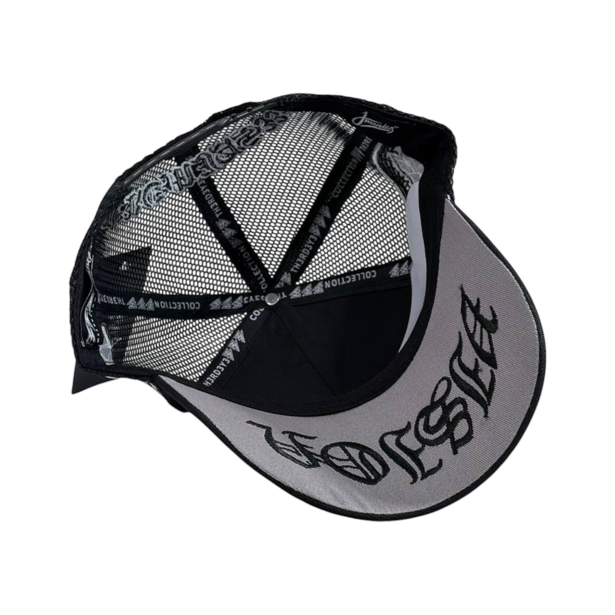 ⚡ Black Thunder Graphic Cap | Streetwear Mesh Trucker Hat 🧢🔥 - MASTERPIECE