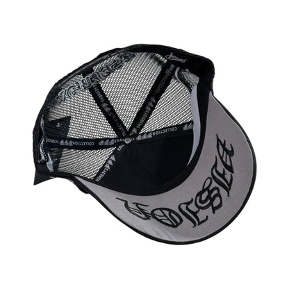 ⚡ Black Thunder Graphic Cap | Streetwear Mesh Trucker Hat 🧢🔥 - MASTERPIECE