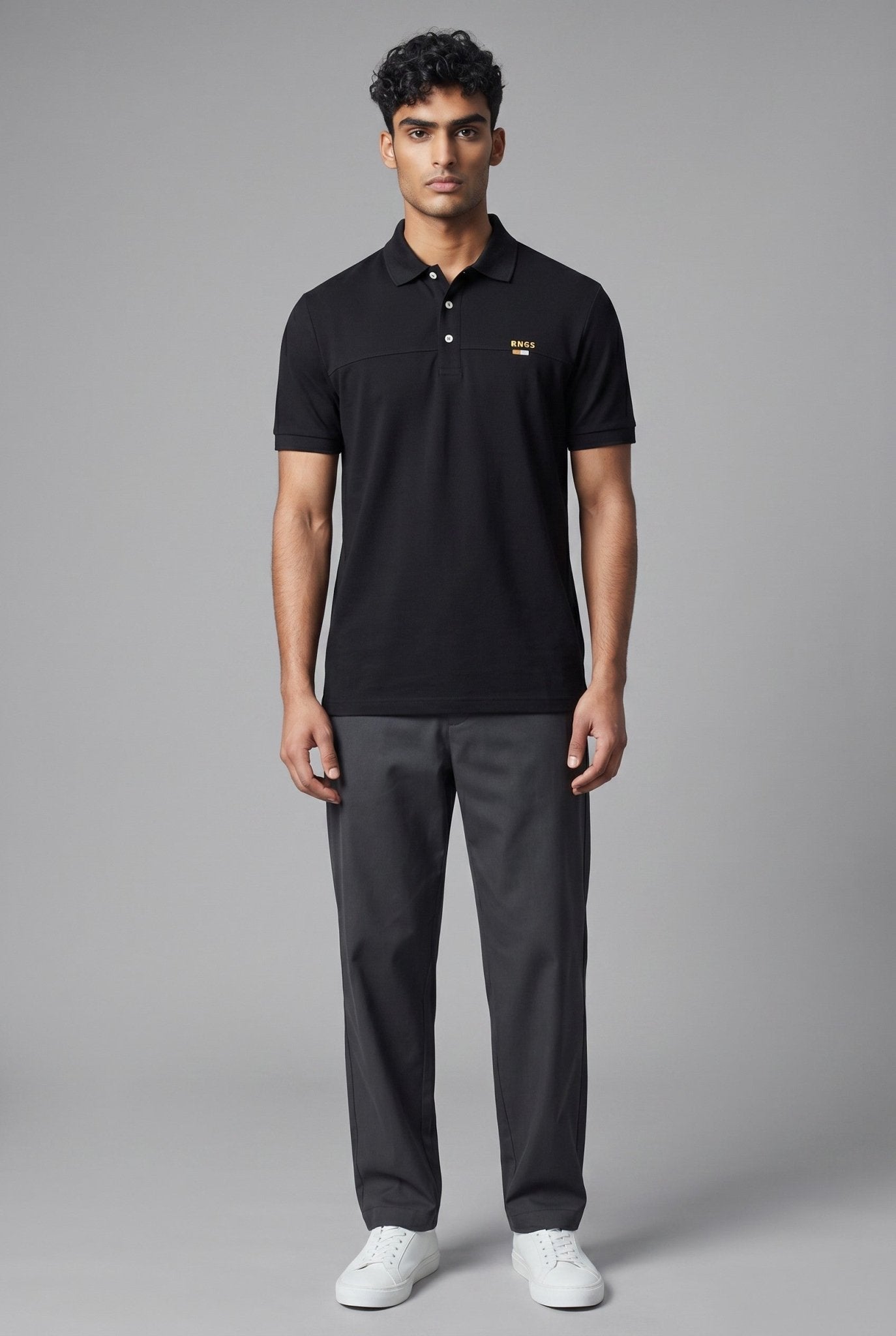 BOSS Black Polo Shirt 🖤✨ Modern Minimal Line - MASTERPIECE