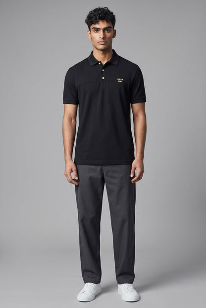 BOSS Black Polo Shirt 🖤✨ Modern Minimal Line - MASTERPIECE