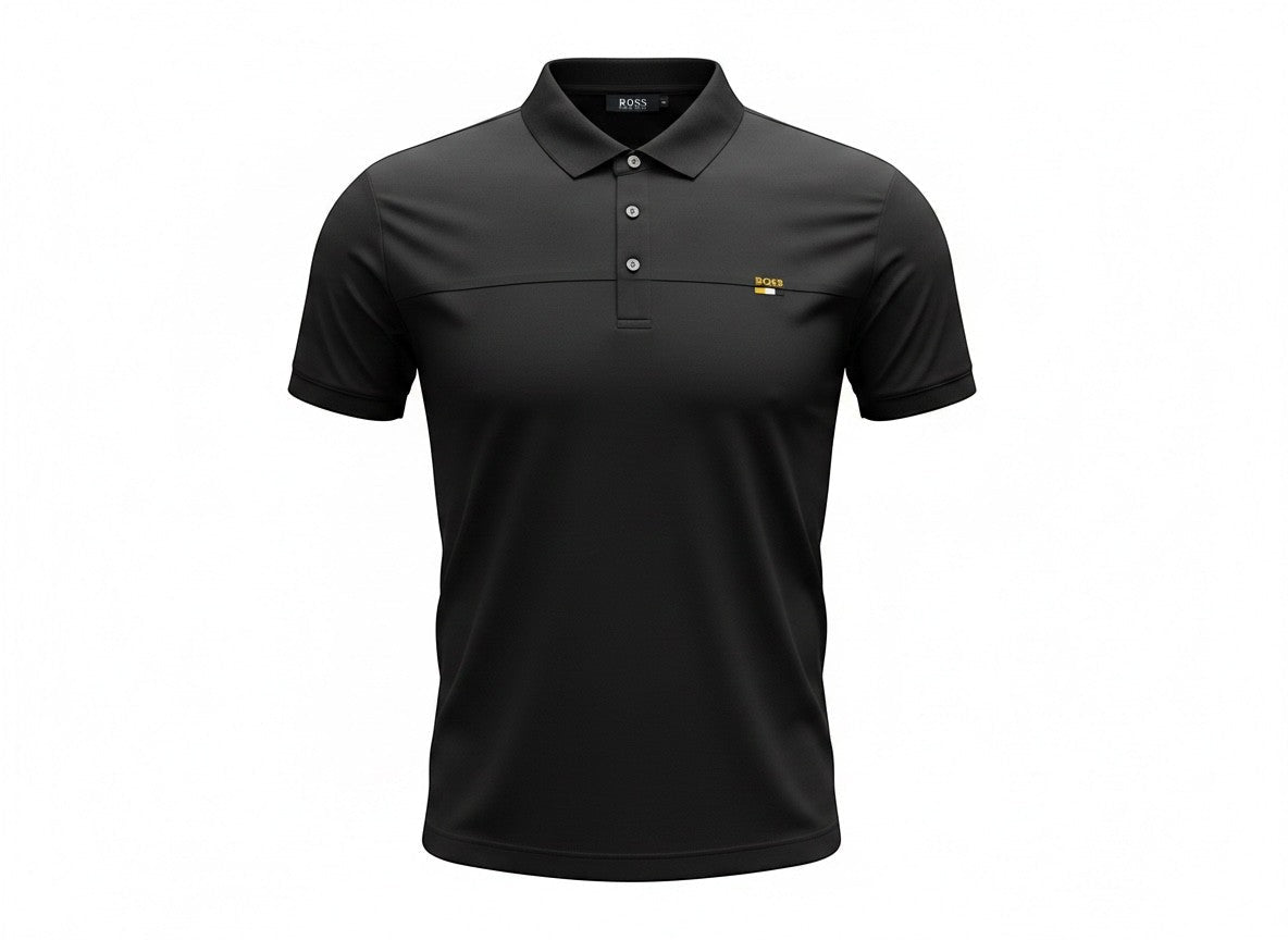 BOSS Black Polo Shirt 🖤✨ Modern Minimal Line - MASTERPIECE