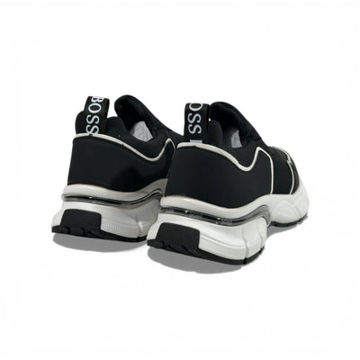 BOSS Black Slip-On Sneakers 👟🖤⚡ Luxury Sport Casual Shoes – Premium Designer Comfort Trainers ✨🔥 - MASTERPIECE