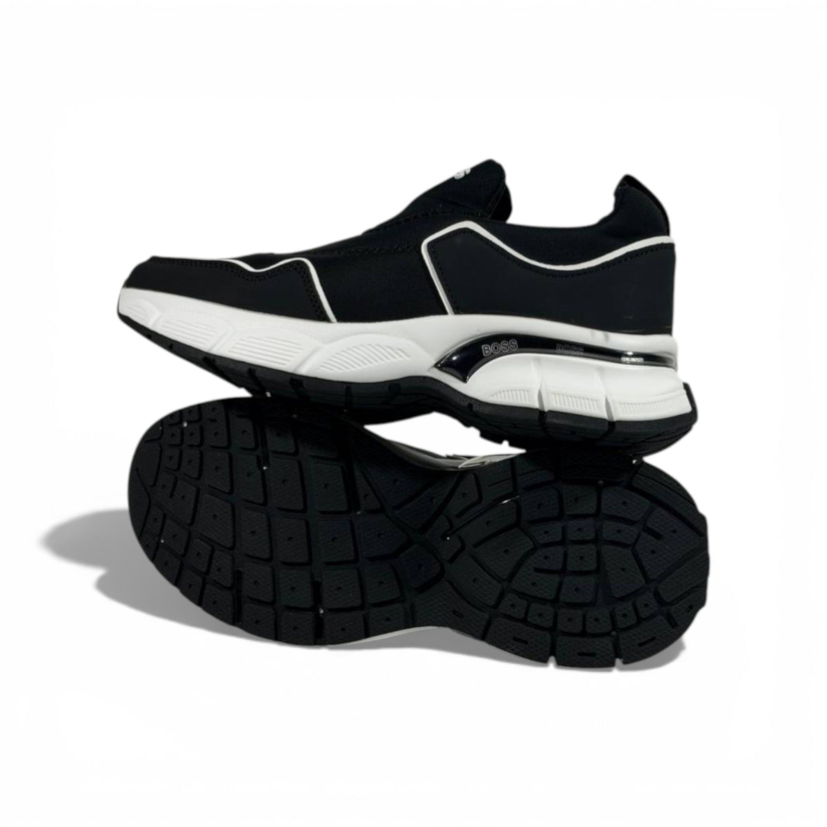 BOSS Black Slip-On Sneakers 👟🖤⚡ Luxury Sport Casual Shoes – Premium Designer Comfort Trainers ✨🔥 - MASTERPIECE