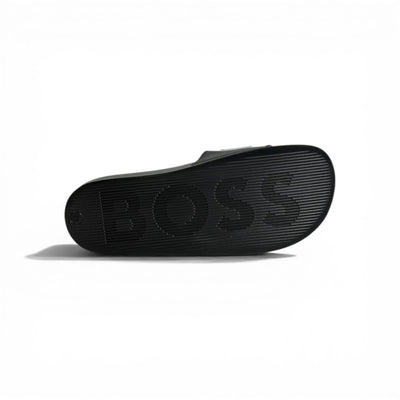 🖤🔥 BOSS Camouflage Logo Slides – Black Statement Street Style - MASTERPIECE
