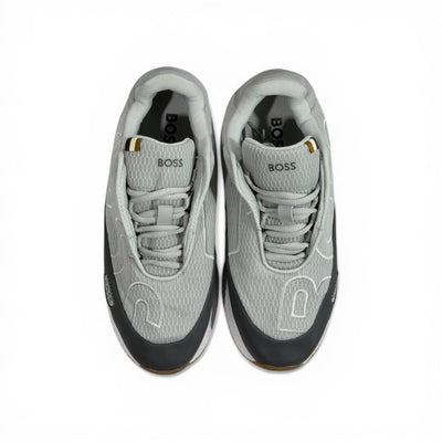 BOSS Grey Knit Sneakers 👟🔥 | Premium Comfort & Modern Luxury Style - MASTERPIECE