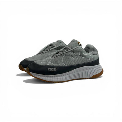 BOSS Grey Knit Sneakers 👟🔥 | Premium Comfort & Modern Luxury Style - MASTERPIECE