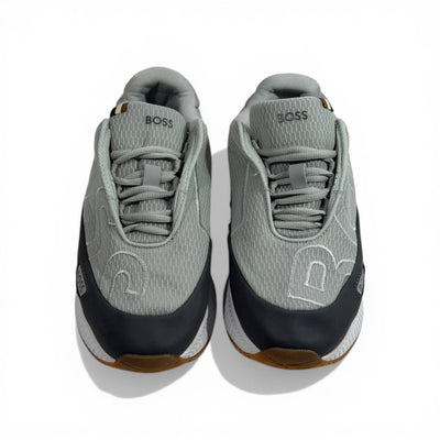 BOSS Grey Knit Sneakers 👟🔥 | Premium Comfort & Modern Luxury Style - MASTERPIECE