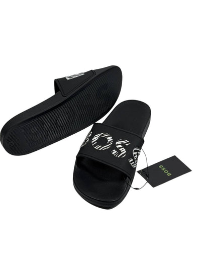 BOSS Logo Slides – Black Statement Edition ⚫🔥 - MASTERPIECE