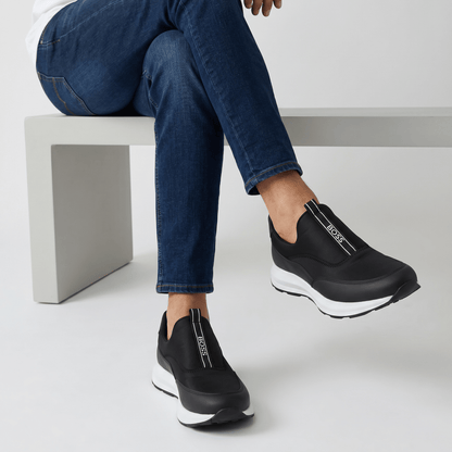 BOSS Minimalist Slip-On Sneakers ⚫⚪ - MASTERPIECE