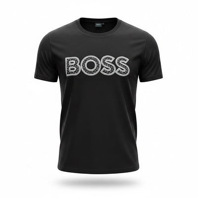 Boss Textured Logo T Shirt - MASTERPIECE