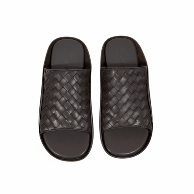 Bottega Veneta Intrecciato Slide Sandals – Brown Edition 🤎✨ - MASTERPIECE