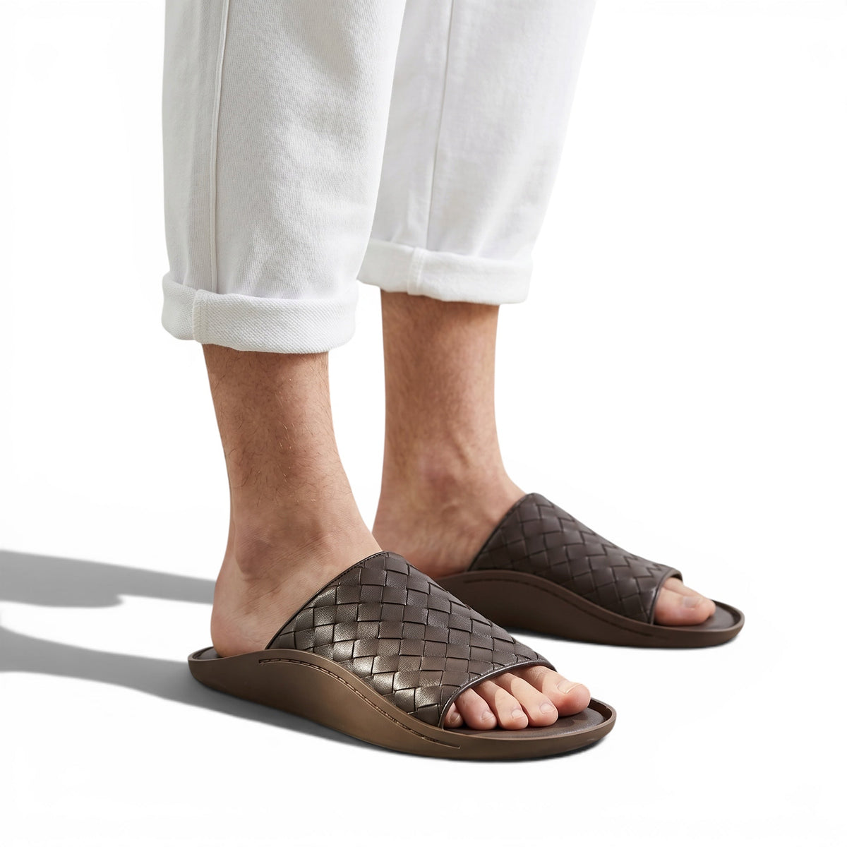 Bottega Veneta Intrecciato Slide Sandals – Brown Edition 🤎✨ - MASTERPIECE